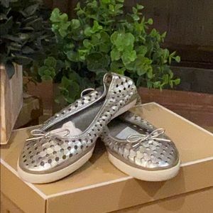 Tory Burch Silver Flats